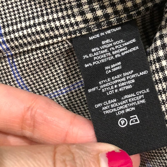 💸⬇️ Theory gray plaid dress with buttons. NWT - Picture 7 of 7